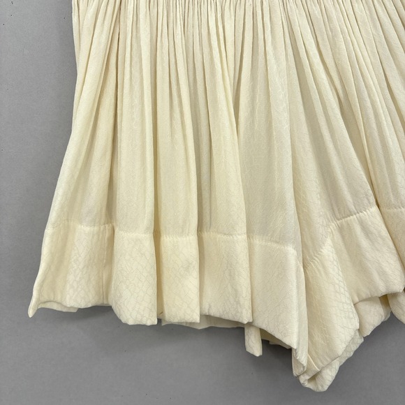 Koch Shorts Womens XS White Smocked High Waist Flowy Pleated Made In USA - Picture 4 of 11